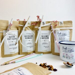 Geschenkset Teemischung für das Kitapersonal, Produktbild Teeset