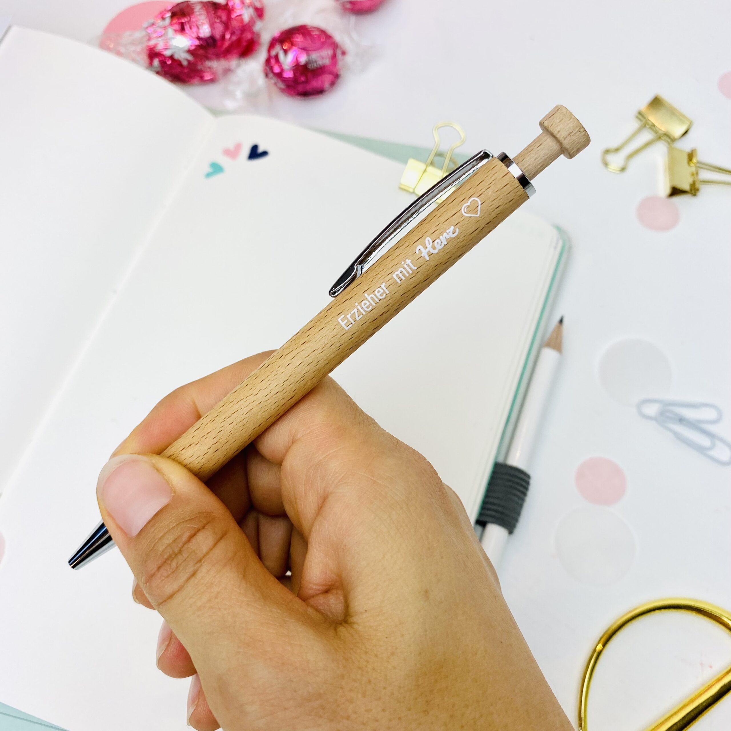 Kugelschreiber | Erzieher mit Herz